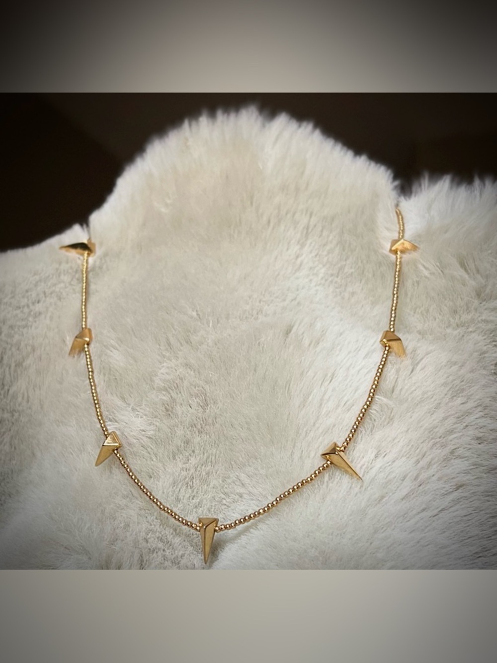 Juicy Couture Y2K Vintage Gold-Toned Spike Stud Necklace